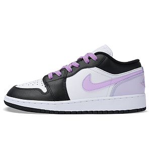 Jordan Air Jordan 1 Low Top Vintage Basketball Shoes Women's Purple Black 1 2823857