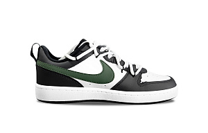 Nike Court Borough Low Smiley Face Non slip Lightweight Low Top Skateboard Shoes GS Black White 1 2824125