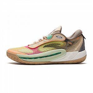 Anta Basketball Collection Anti-Slip Wear-Resistant Low-Top Basketball Shoes Women's Yellow Brown