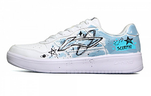 LiNing Pontoon Boats Anti-Slip And Wear-Resistant Breathable Low-Top Skateboard Shoes Men's White Black Blue