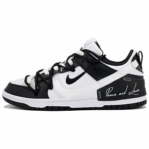 Nike Dunk Disrupt 2 'Panda' Wan Hua Nong, Peace And Love White, Box Low top Skateboard Shoes Women's Black White 1 2824483