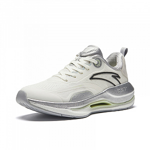 Anta Running Collection Anti-Slip Wear-Resistant Low-Top Casual Running Shoes Women's White Silver Gray 1 2825613