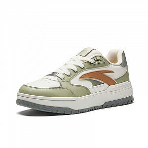 Anta Life Collection Anti-Slip Wear-Resistant Low-Top Skateboard Shoes Men's White Green Brown 1 2825624