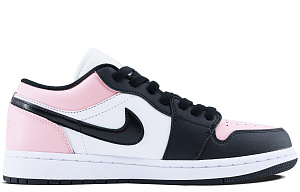 Jordan Air Jordan 1 Slip Resistant And Abrasion Resistant Coverage Low Top Vintage Basketball Shoes Unisex Black Pink 1 2825629