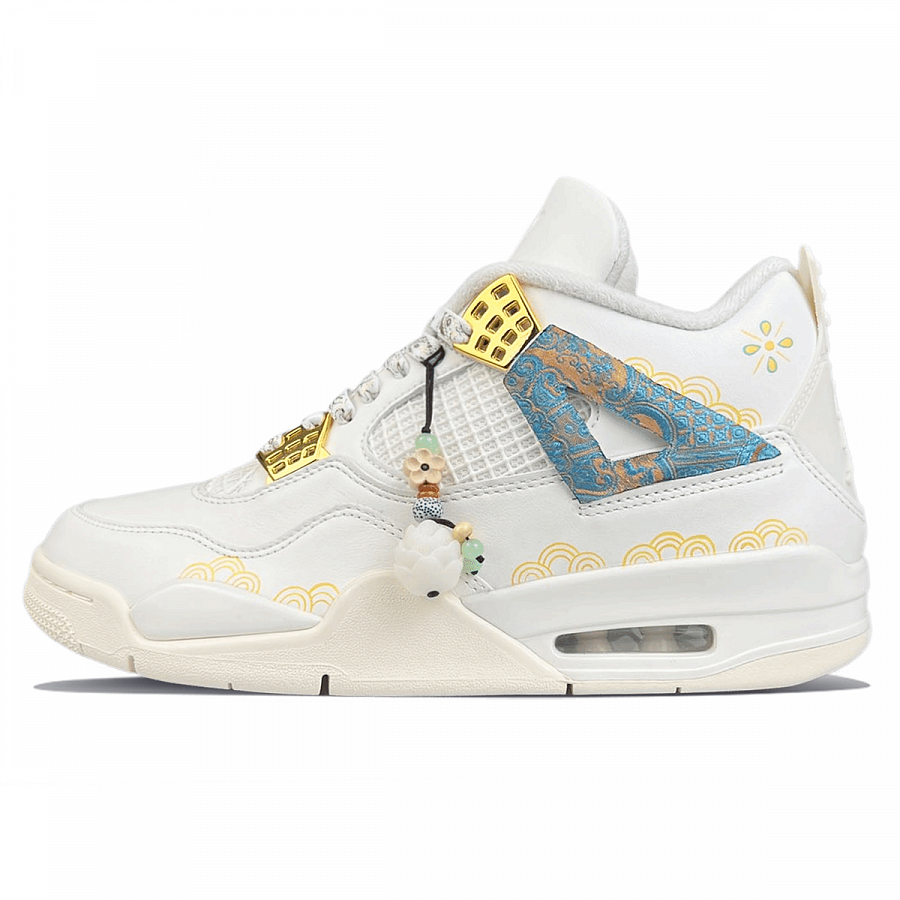 Jordan Jordan Air Wear-Resistant Mid-Top Vintage Basketball Shoes Women's White купить в интернет-магазине Yoocart с быстрой доставкой по России.