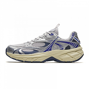 Anta Low Top Running Shoes Men's Silver Gray Blue