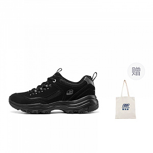 Skechers D'LITES 1.0 Low Top Chunky Sneakers Women's Black