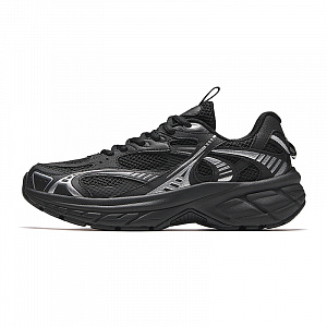 Anta Low Top Casual Running Shoes Women's Black Silver
