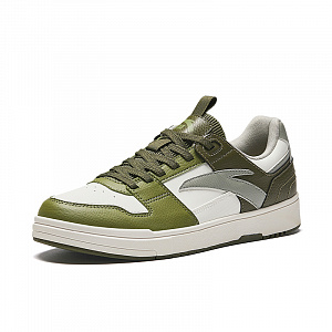 Anta Life Collection Anti Slip Wear Resistant Low Top Skateboard Shoes Men's White Green 1 2825937