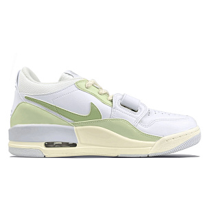 Jordan Legacy 312 Cushioning Wear-Resistant Low-Top Vintage Basketball Shoes Men's White Green 1 2826063