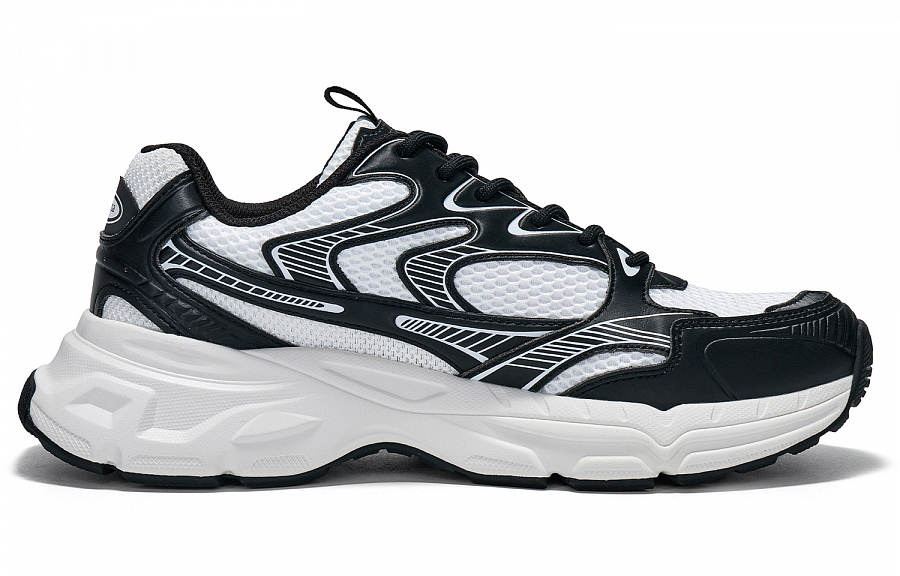 Kappa Slip Resistant, Abrasion Resistant, Breathable, Height Increasing Low Top Running Shoes Unisex Black White купить в интернет-магазине Yoocart с быстрой доставкой по России.