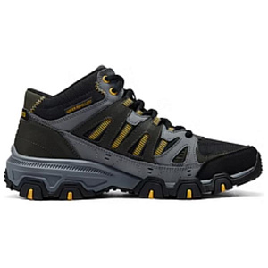 Skechers OUTDOOR MENS Supportive And Elastic Mid-Top Hiking Shoes Men's Dark Gray Yellow 1 2827401