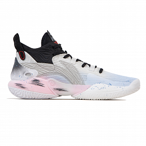 LiNing YuShuai 18 Cushioning Rebound Mid-Top Basketball Shoes Men's Blue Pink 1 2828829