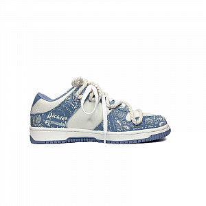 Dickies Cushioning, Wear Resistant Low Top Skateboard Shoes Men's Blue White 1 2828843