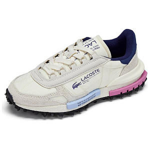 LACOSTE Wear-Resistant Low-Top Casual Shoes Women's Ecru 1 2828917
