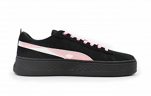 PUMA Smash Platform Blackberry Girlish Non-slip Lightweight Low-Top Skateboard Shoes Women's 1 2829022
