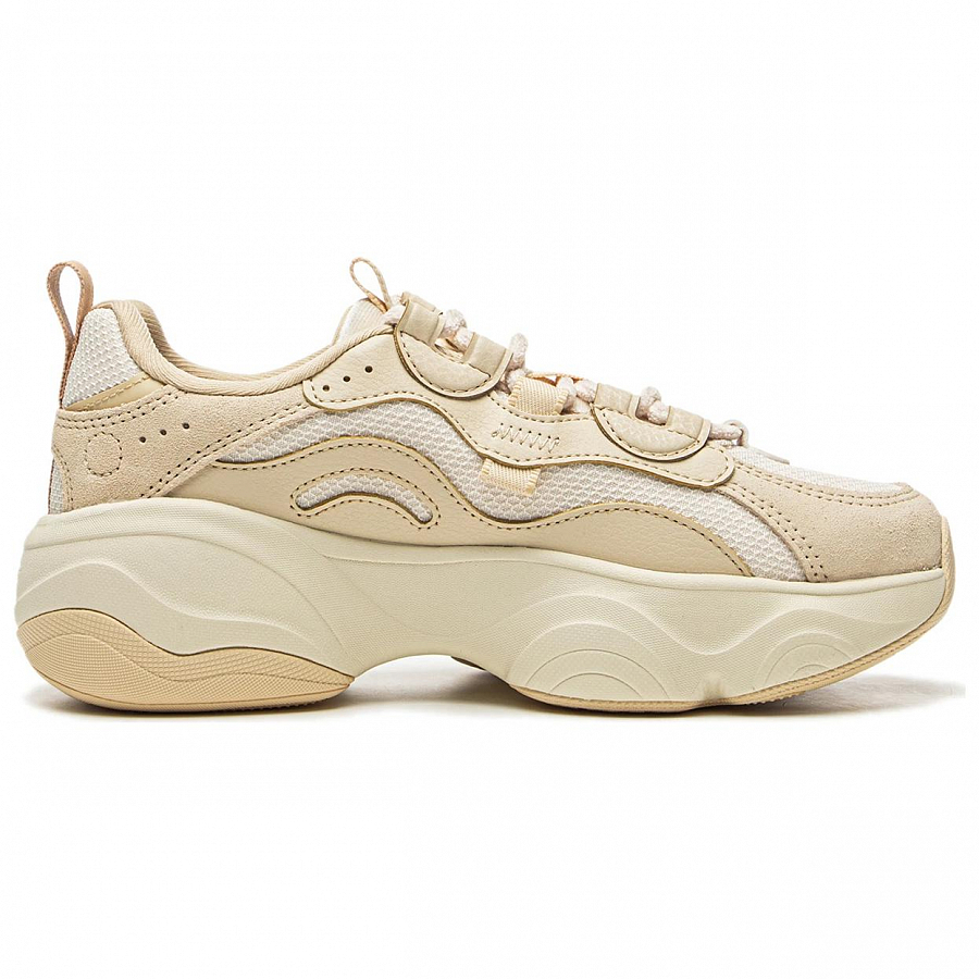 LiNing Anti Slip Wear Resistant Low Top Running Shoes Women's Yellow Beige купить в интернет-магазине Yoocart с быстрой доставкой по России.