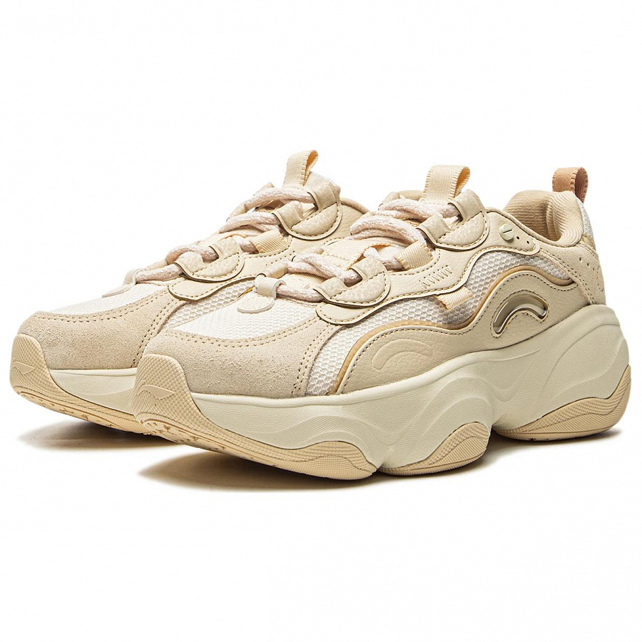 LiNing Anti Slip Wear Resistant Low Top Running Shoes Women's Yellow Beige купить в интернет-магазине Yoocart с быстрой доставкой по России.