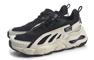 LINING Butterfly Lite Leather Men's Dad Shoes - White/Black/Dark Blue 1 2830858