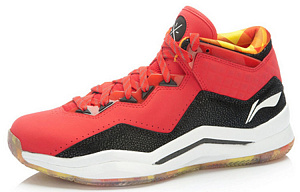 LiNing WOW 3 Non slip Lightweight Mid Top Basketball Shoes Men's Red Black Yellow 1 2830917