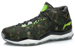 LiNing WOW 3 Mid Top Basketball Shoes Men's Green Black White 1 2830922