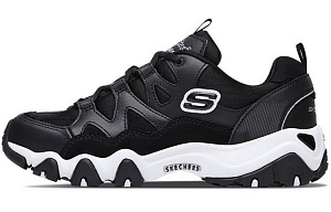 Skechers D'Lites 2.0 Low Top Running Shoes Black Women's