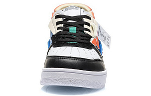 LiNing CF De Sequencing Anti Slip Wear Resistant Low Top Skateboard Shoes Women's Black White Blue 3 2831941