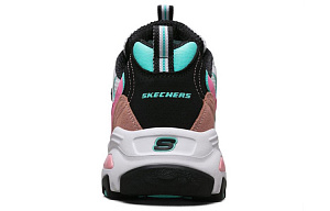 Skechers D'LITES 1.0 Candy Bear, Peach Filled Candy Low Top Chunky Sneakers Women's White Pink 3 2832057