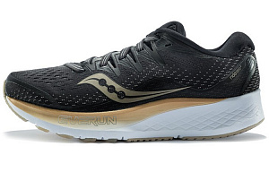 Saucony Ride ISO2 Low Top Running Shoes Women's Black Gold