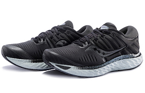 Saucony Hurricane Running Shoes Men Low-Top Black Gray 2 2832123