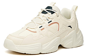 Anta Life Collection Shock Absorbers Slip Resistant Abrasion Resistant Low Top Chunky Sneakers Men's Light Beige White 1 2832749