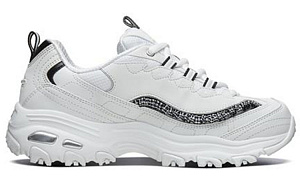 Skechers D'lites 1.0 White/Black Women's 1 2832754