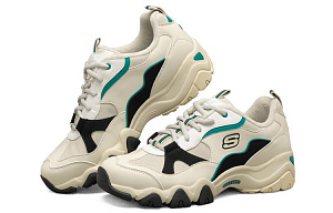 Skechers D'lites 2.0 Running Shoes White/Black/Green 2 2832786