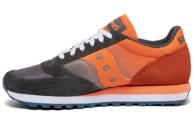Saucony Jazz Original Running Shoes Men Low-Top Orange/Gray