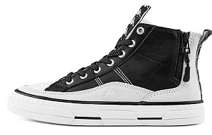 Kappa High-Top Skateboard Shoes Unisex Black