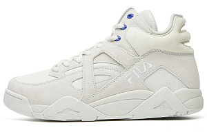 FILA FUSION Cage Low Top Vintage Basketball Shoes Women's Gray White