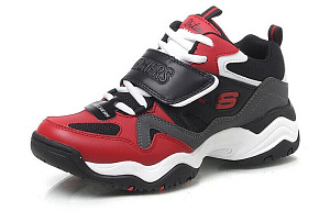 Skechers D'Lites Train Mid Top Daddy Shoes Red/Black Women's 1 2833488