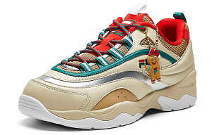 FILA FUSION Low Top Casual Shoes Women's White Red Green 1 2833631