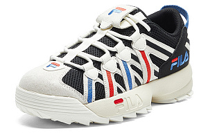 FILA FUSION Spaghetti Low Top Vintage Basketball Shoes Women's White Black 1 2833713