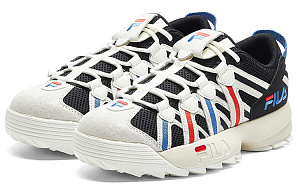 FILA FUSION Spaghetti Low Top Vintage Basketball Shoes Women's White Black 2 2833714
