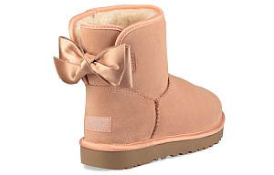 UGG Satin Bow Mini 'Coral' Women's 2 2833732