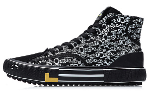 Li Ning Classic Canvas Hi X Disney 'Black White'