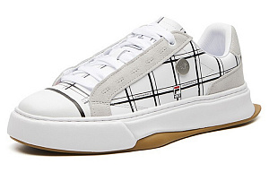 FILA FUSION Canvas Shoes 'White CheckeRed' Women's 1 2833943