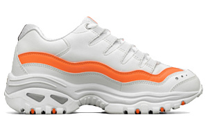 Skechers Energy Over Joy Low Top Running Shoes White/Orange Women's 1 2834082