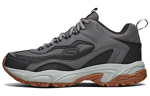 Skechers Stamina Low Top Chunky Sneakers Men's Gray Black