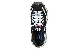 Skechers D Lites Low Top Running Shoes Black/Blue Women's 2 2834232