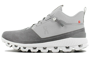 On Cloud Hi Running Shoes Men's Low top Gray White