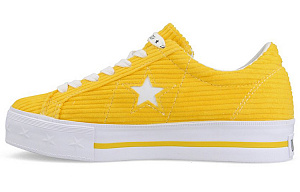 Converse One Star Platform Ox MadeMe Vibrant Yellow Women's