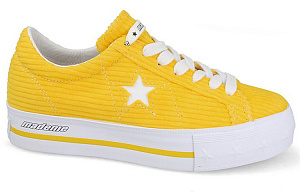 Converse One Star Platform Ox MadeMe Vibrant Yellow Women's 2 2834335