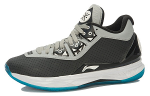 LINING WOW 4 Basketball Shoes Unisex Mid top Black/Gray 1 2834350